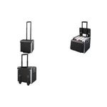 Alassio Aktenkoffer "PERUGIA", Lederimitat, schwarz arretierbares Trolleysystem, verstärkter Alurahmen, - 1 Stück (45049)