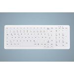 Cherry Active Key SANITIZABLE COMPACT HYGIENE KEYBOARD WITH NUMPAD kabelgebunden / USB / Beleuchtetes Tastenfeld (AK-C7000F-UVS-W/CH)