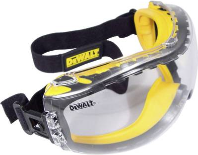 Dewalt DPG82-11D EU Schutzbrille inkl. Antibeschlag-Schutz Schwarz, Gelb DIN EN 166 (DPG82-11D EU)