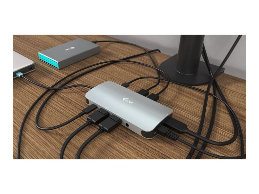 i-Tec USB-C Metal Nano Dockingstation Power Delivery 100 W Silber