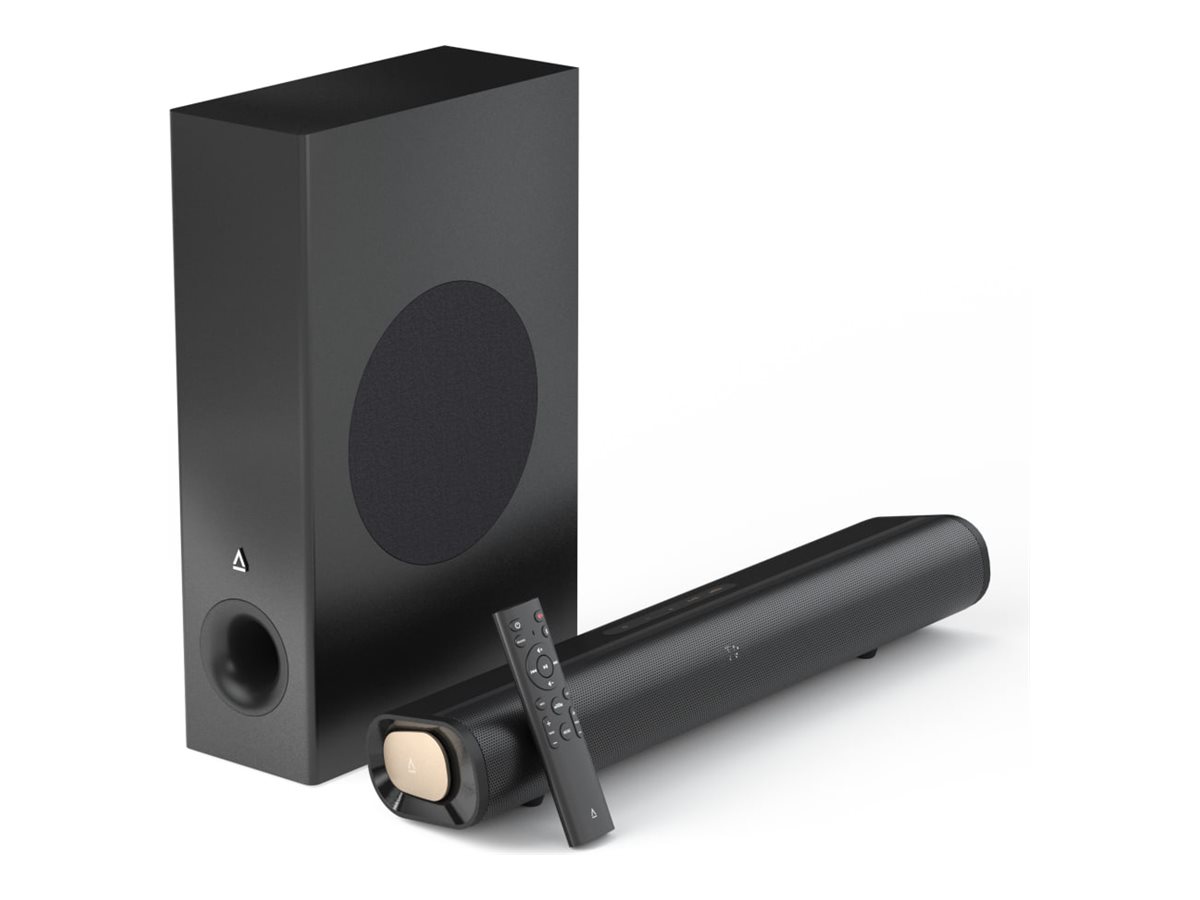 Creative Labs Creative Stage Pro 2.1 Soundbar mit Subwoofer 80 Watt Bluetooth USB Schwarz