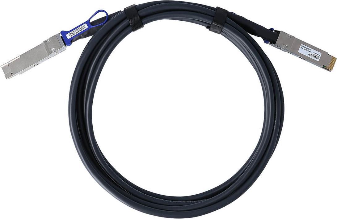 Kompatibles Mellanox MCP1660-W002E26 QSFP-DD BlueLAN Direct Attach Kabel, 400GBASE-CR4, Infiniband, 26 AWG, 2 Meter (MCP1660-W002E26-BL)