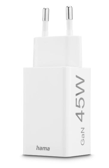 Hama Netzteil 45 W USB-C USB-A Schnellladung Weiß