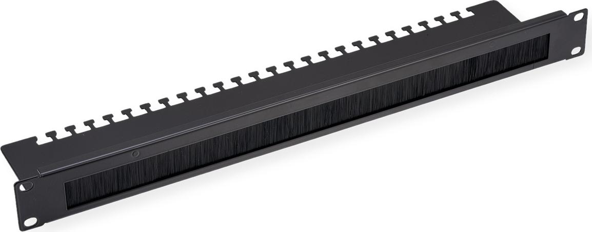 VALUE 19"-Kabeldurchführung Bürste schwarz inklusive (26.99.0420)