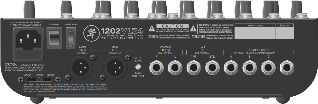 Mackie 1202VLZ4 DJ-Mixer (2040763-01)