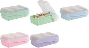 HAN Lernkartei CROCO, A8 quer, pastellblau-transluzent Deckel: transluzent-klar, aus Polypropylen, beim Öffnen - 1 Stück (998-884)