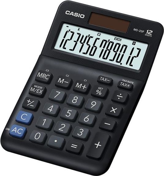 Casio MS-20F Taschenrechner Desktop Einfacher Taschenrechner Schwarz (MS-20F)