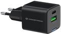 Conceptronic Ladegerät 2Port 20W 1xUSB-C 1xUSB-A Desk PD sw (ALTHEA15B)