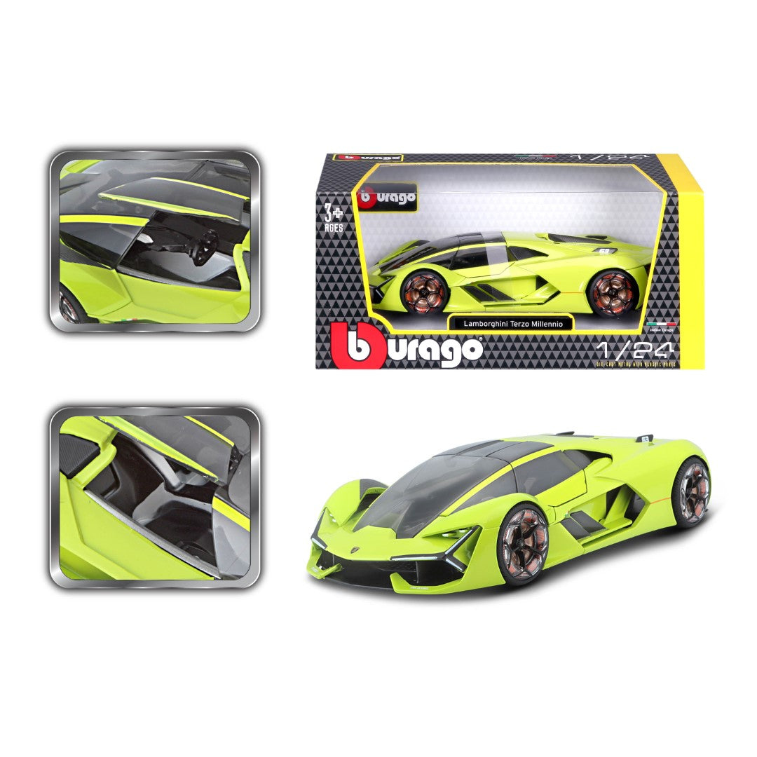 Bburago Lamborghini Terzo Millennio 1:24 Modellauto Grün