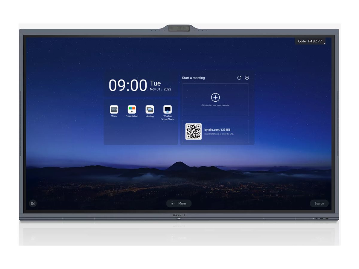 MAXHUB V6 View Pro Series V6530 Kollaborationsdisplay 65" 4K UHD Touch Schwarz