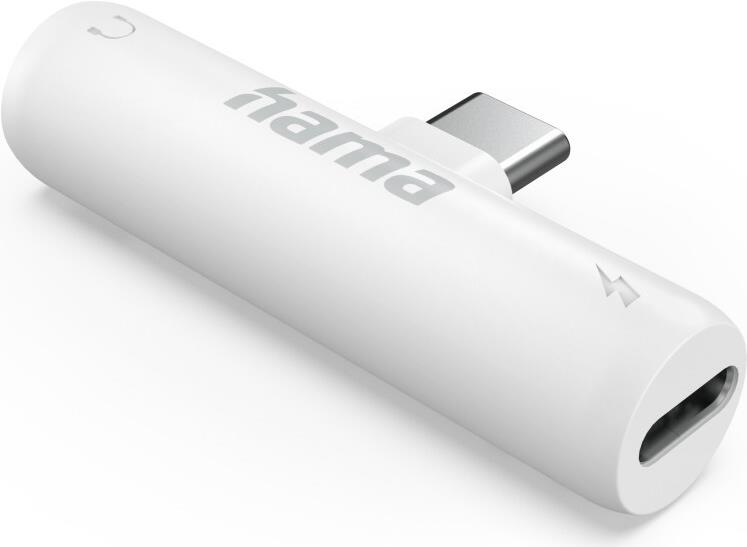 Hama Audio-Adapter, USB-C - 3,5-mm-Klinke, USB-C PD inkl. Ladefunktion (00201723)