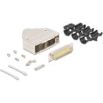 Delock Sub-D Steckergehäuse 25 Pin aus Metall inklusive Steckerverbinder Stecker und Montagematerial (67134)