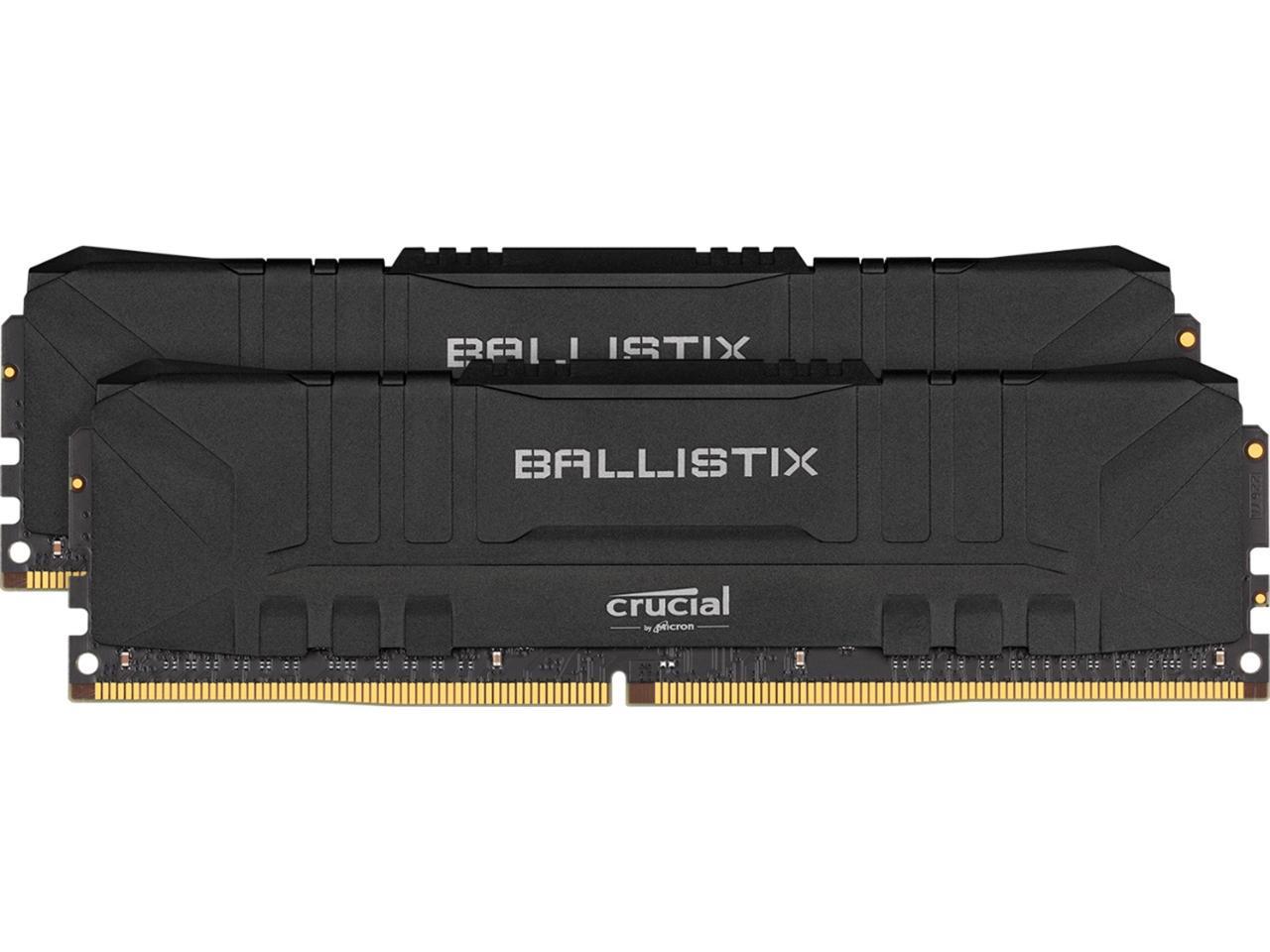 Crucial memory D4 3200 16GB C16 Ball K2 16GB (8GB x 2), black (BL2K8G32C16U4B)
