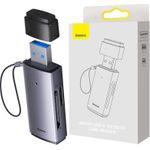 SD/TF-Speicherkartenleser der Baseus Lite-Serie, USB - Grau (WKQX060013)