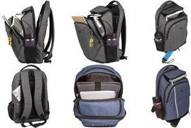 WEDO Notebook-Rucksack College mit Komfortausstattung, grau aus Polyester, für Notebooks bis 15,6" (39,62 cm) sowie - 1 Stück (0597612)