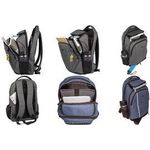 WEDO Notebook-Rucksack College mit Komfortausstattung, grau aus Polyester, für Notebooks bis 15,6" (39,62 cm) sowie - 1 Stück (0597612)