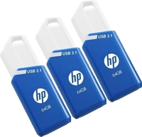 HP x755w 64GB USB 3.1 Stick 3er Pack (P) (P-HPFD755W64X3-GE)