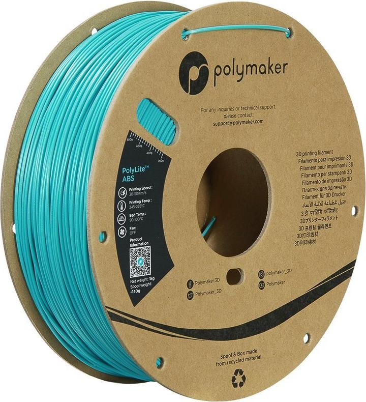 ABS GALAXY 1,75mm TEAL 1kg POLYMAKER POLYLITE 3D FILAMENT (PE01038)