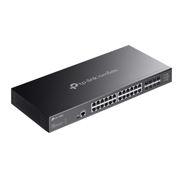 TP-Link Omada SX3832 V1.6 L2+ Managed Switch 24 x 10GBASE-T 8 x 10GE SFP+ Schwarz