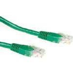 ACT Green 2 meter U/UTP CAT6A patch cable snagless with RJ45 connectors CAT6A U/UTP SNAGLESS GN 2.00M (IB2702)
