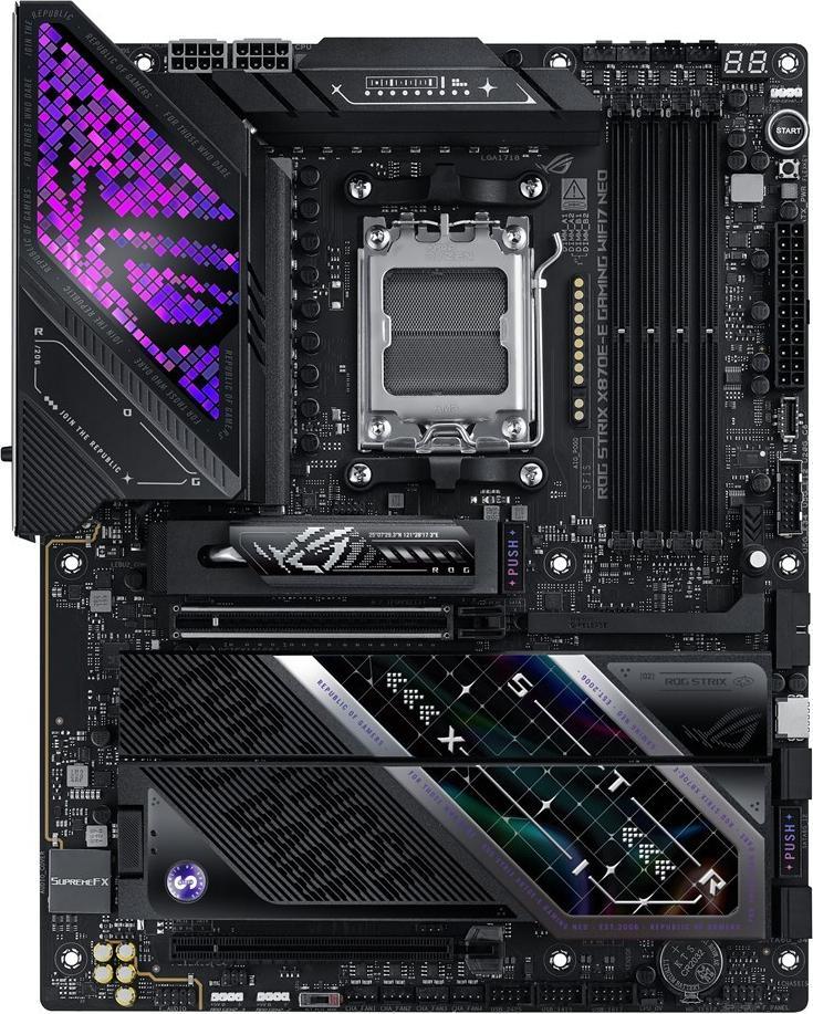 ASUS ROG STRIX X870E-E GAMING WIFI7 NEO Mainboard AMD X870E AM5 ATX WiFi 7 PCIe 5.0 (geöffnet)