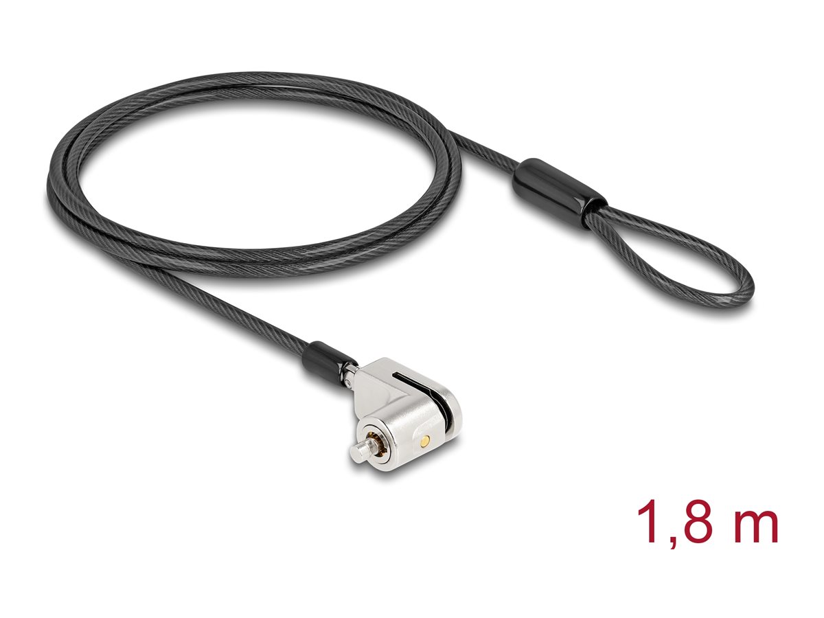 Navilock 20891 Sicherungskabel für Microsoft Surface Pro & Go Schwarz