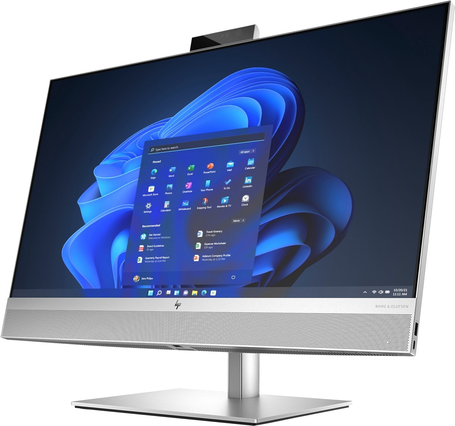 HP EliteOne 870 G9 27" All-in-One, Core i7-14700, 16 GB RAM, 512 GB SSD, Silber