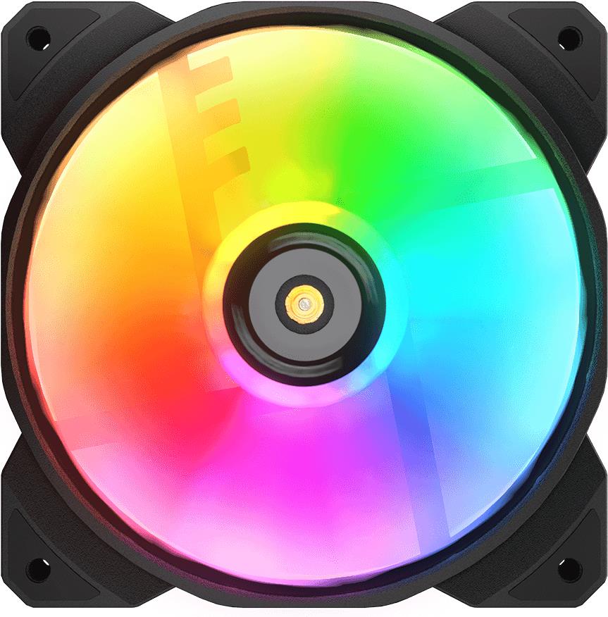 COUGAR Gaming CF-MHP12HB-RGB Computergehäuse Luftkühlung 12 cm Schwarz - Weiß 1 Stück(e) (CGR-CF-MHP12HB-RGB)