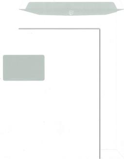 Elepa - rössler kuvert Versandtaschen C4 , mit Fenster, haftklebend, 100 g/qm, weiß, 250 Stück (30005425)