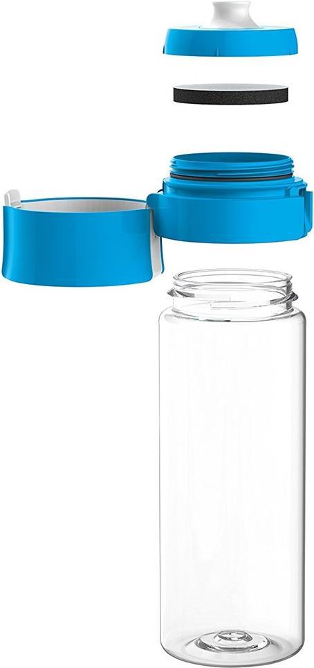Brita Fill&Go Wasserfiltration Flasche 0,6 l Blau, Transparent (1046676)