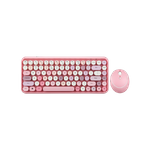 Perixx PERIDUO-713 Pink DE Funk Tastatur, Maus-Set Deutsch, QWERTZ Pink, Rosa (11713)