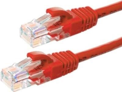 DSIT CAT5e Netzwerkkabel, U/UTP, 0,25 Meter, Rot, 100% Kupfer (DC-55-002)