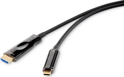 Renkforce Anschlusskabel 10.00 m Schwarz [1x USB 3.0 Stecker C - 1x HDMI-Stecker] (RF-4532668)