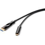 Renkforce Anschlusskabel 10.00 m Schwarz [1x USB 3.0 Stecker C - 1x HDMI-Stecker] (RF-4532668)