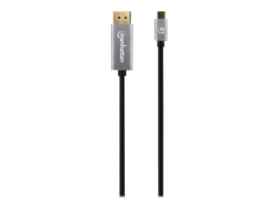 Manhattan USB-C auf DisplayPort 1.4 Adapterkabel 8K@60Hz 4K@120Hz 2 m Schwarz