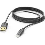 Hama 00201582 USB Kabel 3 m USB 2.0 USB A Lightning Schwarz (00201582)