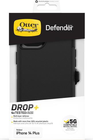 OtterBox Defender Hülle für iPhone 14 Plus schwarz (77-88364)