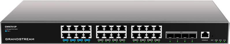 Grandstream Networks GWN7813P Netzwerk-Switch Managed L3 Gigabit Ethernet (10/100/1000) Power over Ethernet (PoE) Grau (GWN7813P)