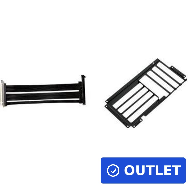 O11-1W Riser Card Kabel+ PCI-Slot-Blende - weiß (O11-1W) (B-Ware)