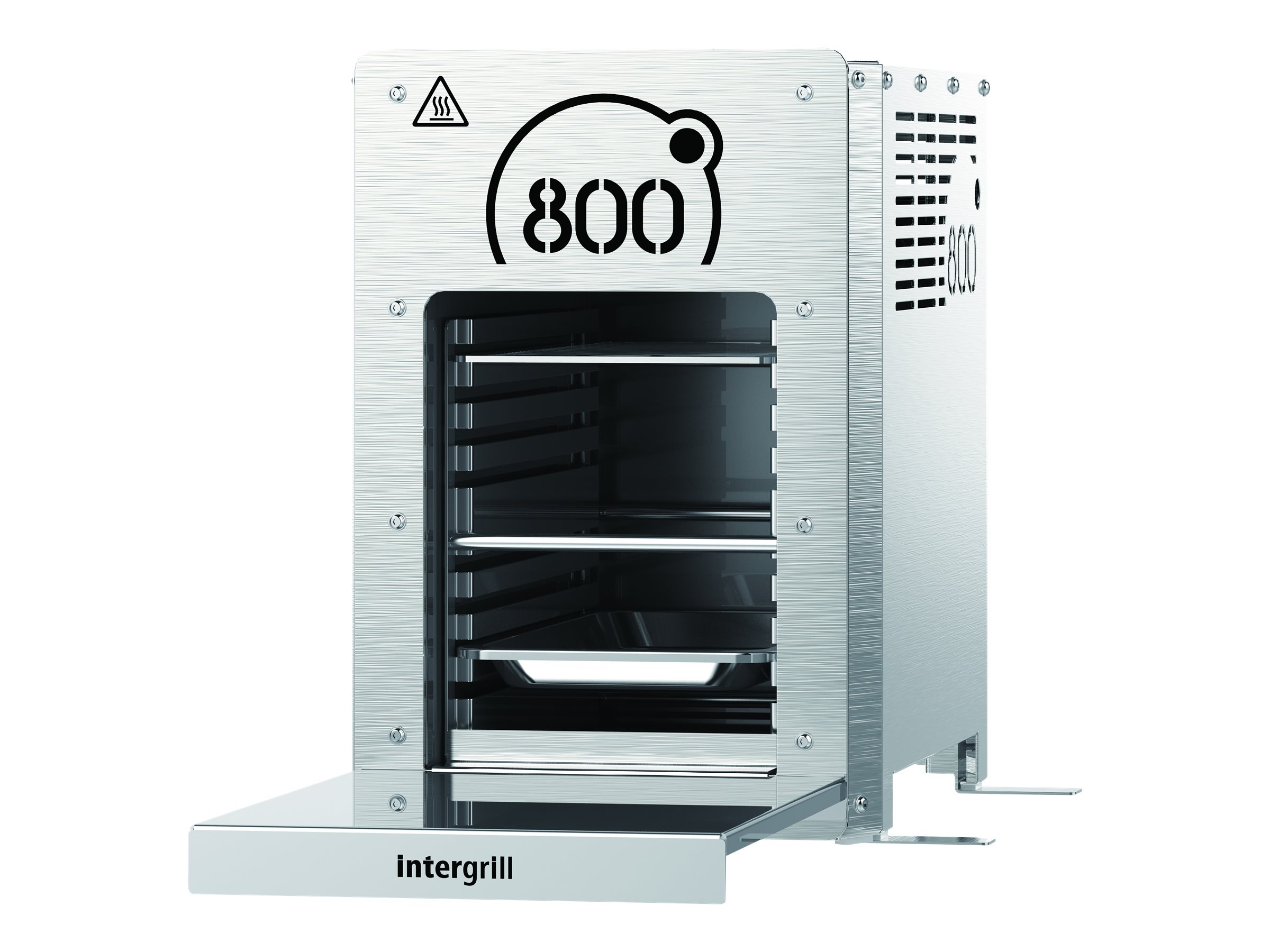 Intergrill 800° Elektrogrill 2880 W Silber