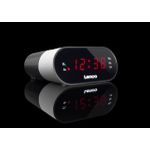 Lenco CR-07 Uhr Schwarz - Weiß Radio (CR07 WHITE)