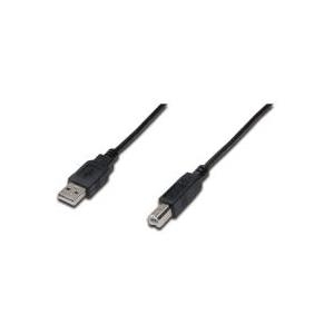 DIGITUS USB-Kabel USB (M) bis USB Typ B (M) (AK-300102-018-S)