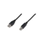 Assmann USB connection cable. type A - B M/M. 1.8m. USB 2.0 suitable. UL. bl (AK-300102-018-S)