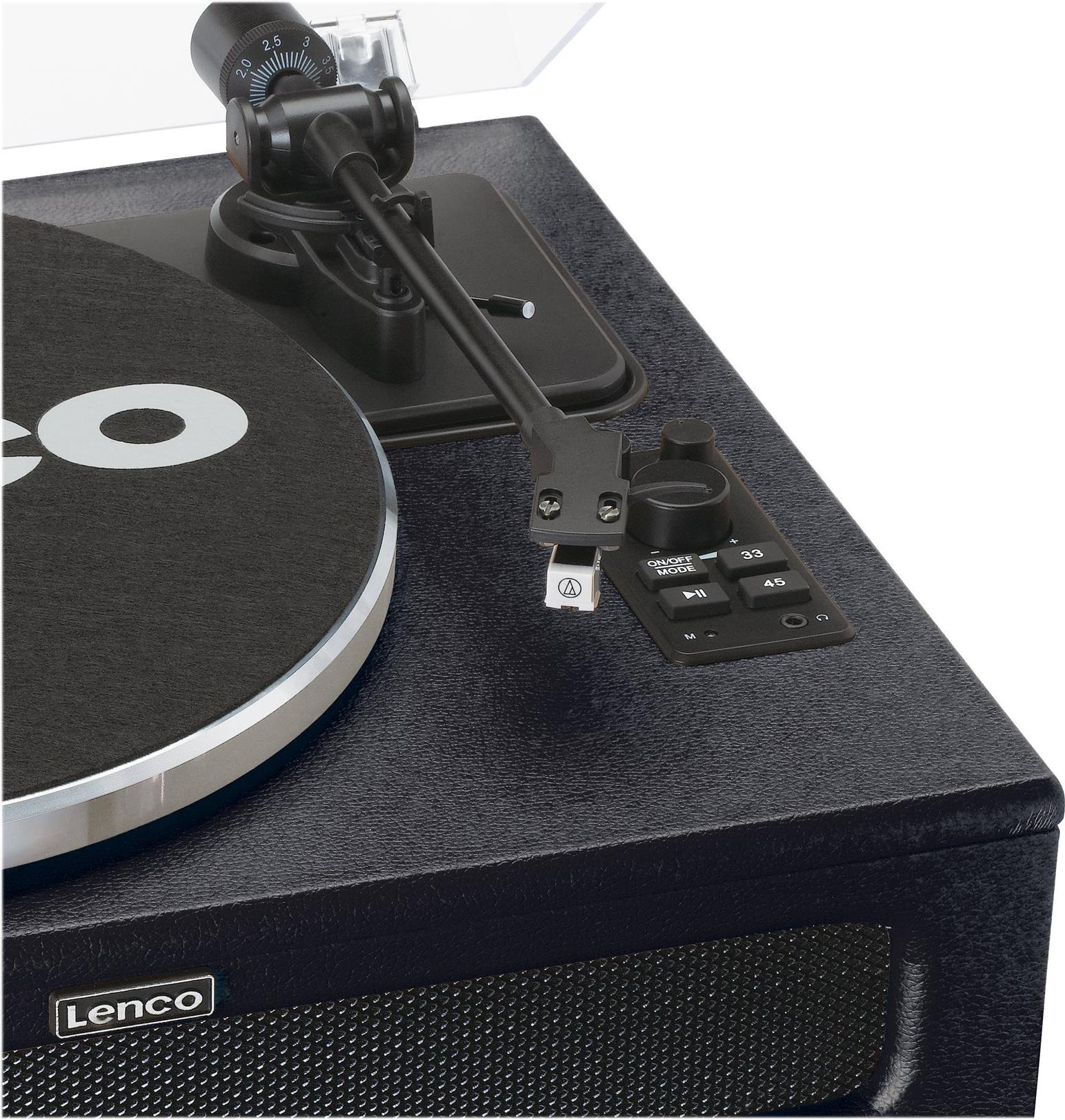Lenco LS-430 Plattenspieler mit Riemenantrieb und Bluetooth Schwarz