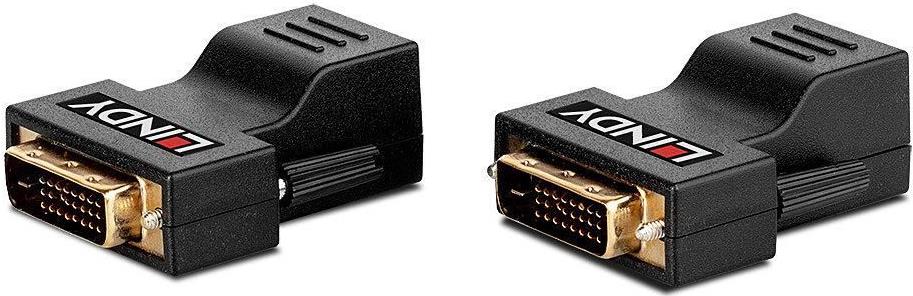 Lindy Extender CAT5e/6 DVI-D Single Link Video Extender bis 70 m Schwarz
