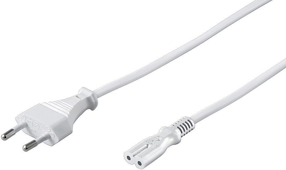 Microconnect PE030710W Stromkabel Weiß 1 m Netzstecker Typ C C7-Koppler (PE030710W)