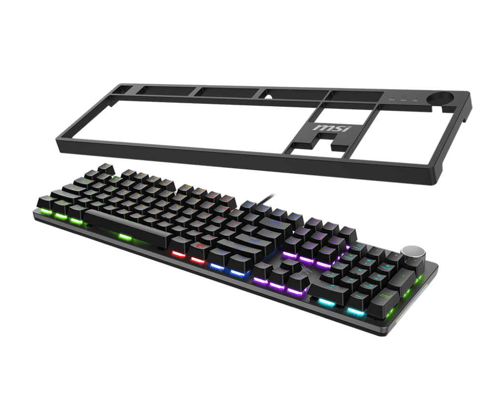 MSI FORGE GK320 Mechanical Gaming Tastatur Red Switches RGB QWERTZ Schwarz