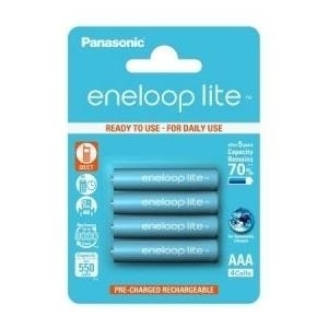 1x4 Panasonic Eneloop Lite Micro AAA 550 mAh (BK-4LCCE/4BE)