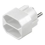 Wentronic Goobay Euro mehrfach Adapter, Weiß - 2 x Eurobuchse (51000)
