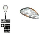 TALBOT torro Squashschläger Power 4000, schwarz / orange ausgewogener Offensive-Schläger, mit Y-Konstruktion ohne - 1 Stück (251004)